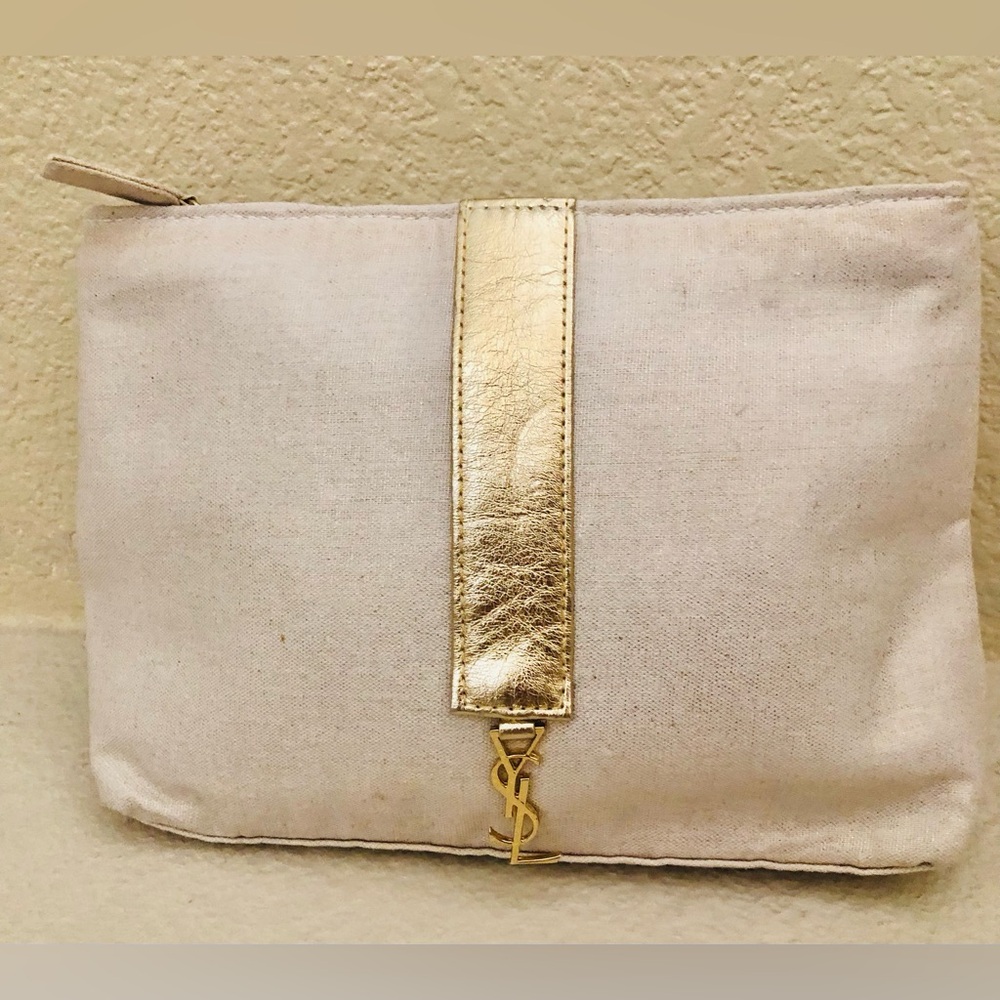 YSL patfums cosmetic  zipper pouch new
